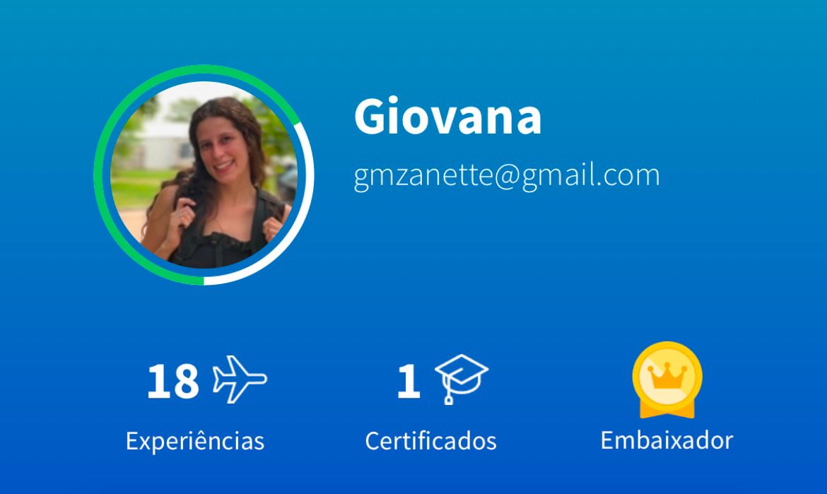 Meu perfil da Worldpackers
